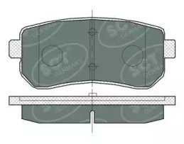 SCT GERMANY sp380pr -  Комплект тормозных колодок, дисковый тормоз